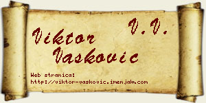 Viktor Vasković vizit kartica